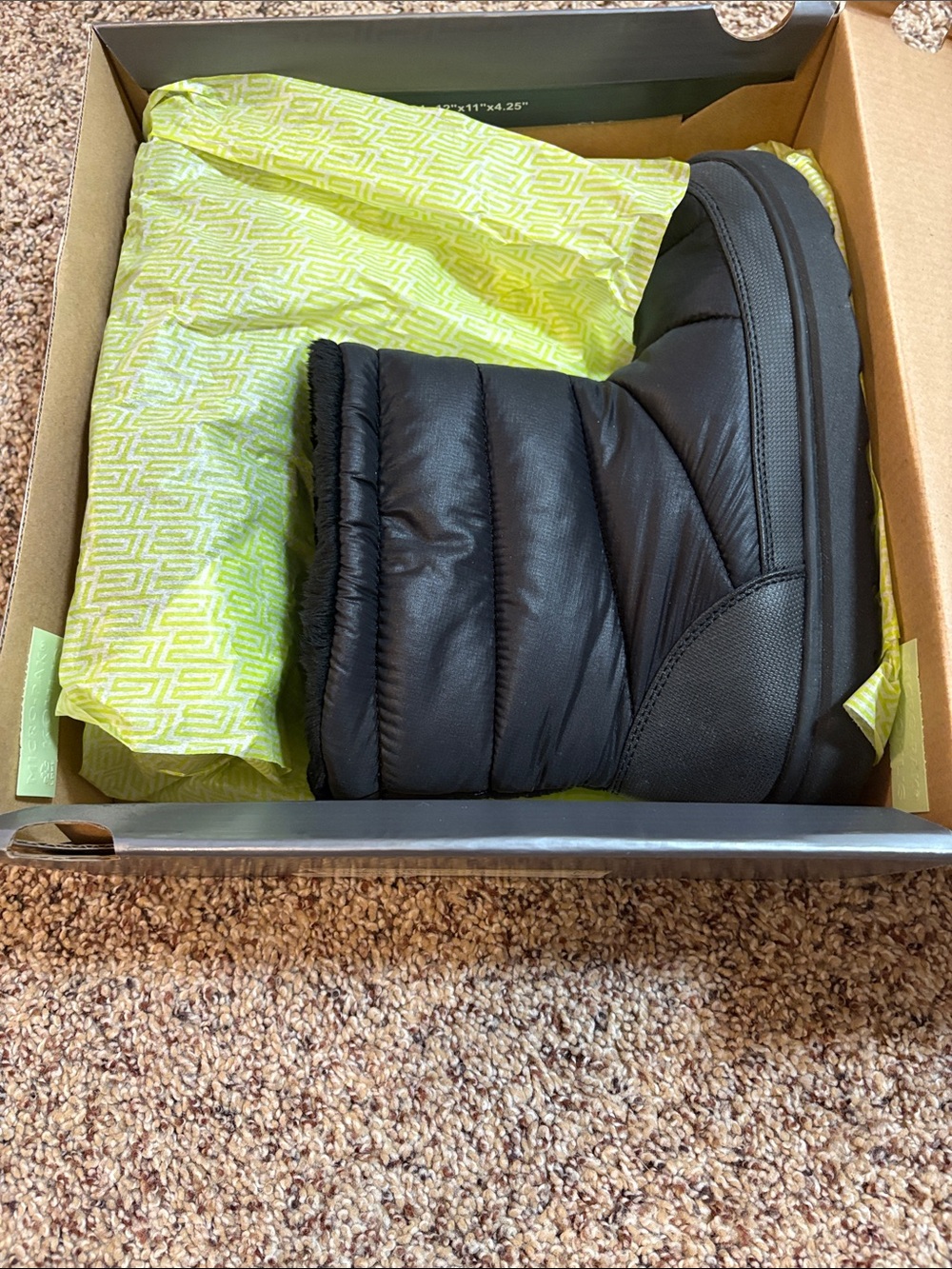 tek gear Black Women's Quilted Puffer Winter Boot